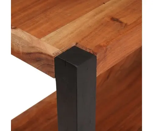 Grāmatu Plaukts Brūna 80 X 30 X 75 Cm Akācijas Masīvkoks Vidaxl