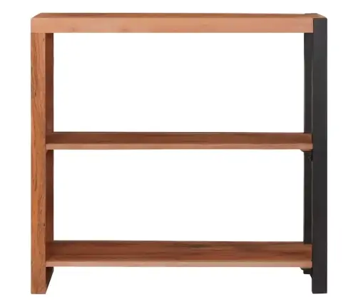 Grāmatu Plaukts Brūna 80 X 30 X 75 Cm Akācijas Masīvkoks Vidaxl