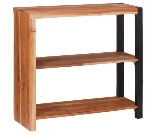 Grāmatu Plaukts Brūna 80 X 30 X 75 Cm Akācijas Masīvkoks Vidaxl