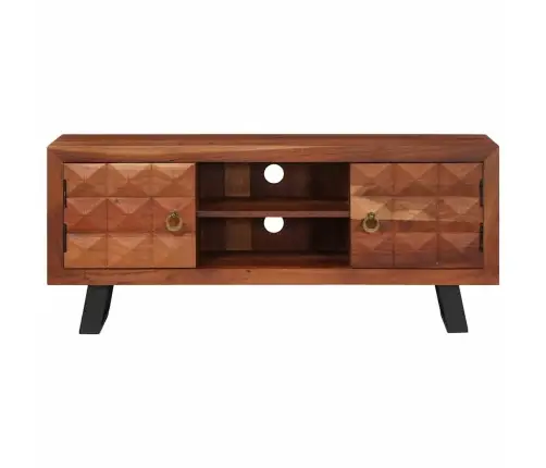 Mediju Uzglabāšanas Skapji Un Plaukti Brūna 112 X 30 X 48 Cm Vidaxl