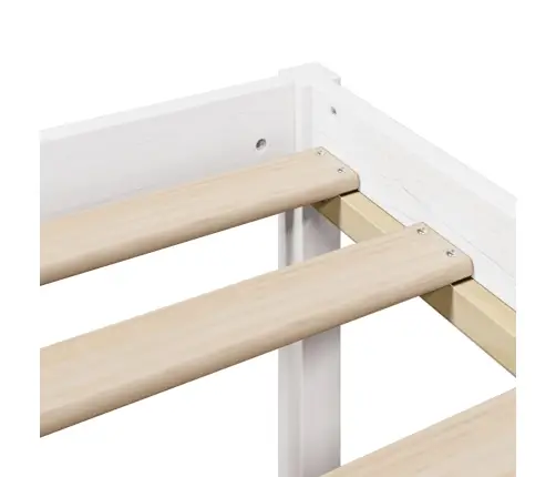 Gulta Ar Grāmatu Plauktu, Bez Matrača, 180X200 Cm, Priedes Koks Vidaxl