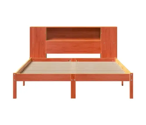 Lova Su Knygų Spinta Be Čiužinio, Ruda, 140X200cm Pušis