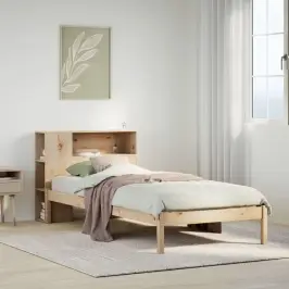 Riiuliga Voodiraam Ilma Madratsita, 75X190 cm Männipuit