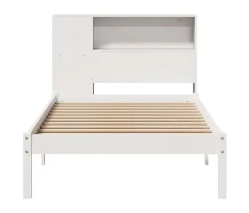 Gulta Ar Grāmatu Plauktu, Bez Matrača, 90X200 Cm, Priedes Koks Vidaxl