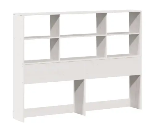 Lova Su Knygų Spinta Be Čiužinio, Balta, 120X200cm Pušis