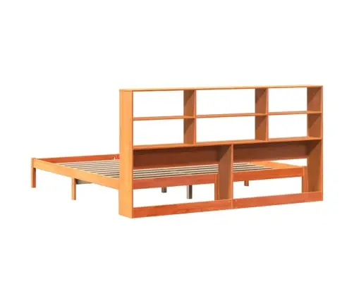 Lova Su Knygų Spinta Be Čiužinio, Ruda, 200X200cm Pušis