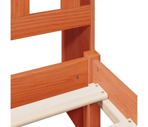 Lova Su Knygų Spinta Be Čiužinio, Ruda, 140X190cm Pušis