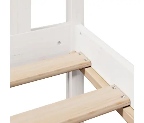 Gulta Ar Grāmatu Plauktu, Bez Matrača, 135X190 Cm, Priedes Koks Vidaxl