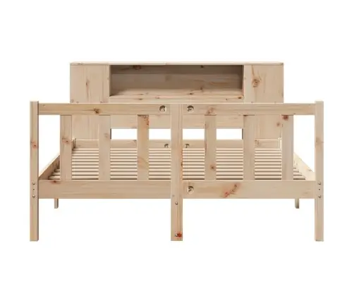 Riiuliga Voodiraam Ilma Madratsita, 140X190 cm Männipuit