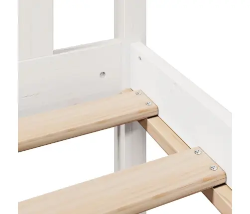 Gulta Ar Grāmatu Plauktu, Bez Matrača, 140X190 Cm, Priedes Koks Vidaxl