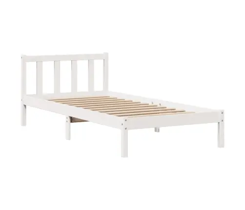 Gulta Ar Grāmatu Plauktu, Bez Matrača, 100X200 Cm, Priedes Koks Vidaxl