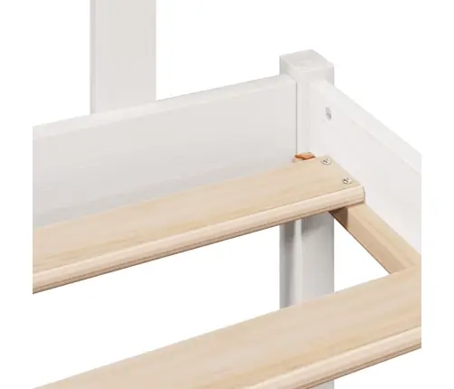 Gulta Ar Grāmatu Plauktu, Bez Matrača, 140X190 Cm, Priedes Koks Vidaxl