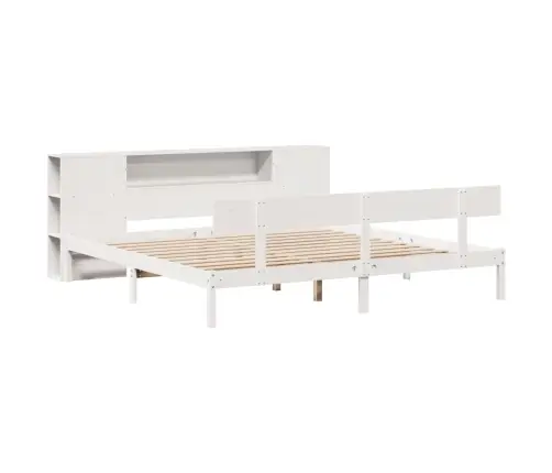 Gulta Ar Grāmatu Plauktu, Bez Matrača, 180X200 Cm, Priedes Koks Vidaxl Gulta Ar Grāmatu Plauktu, Bez Matrača, 180X200 Cm, Priedes Koks Vidaxl