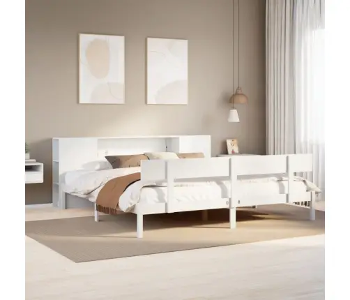 Gulta Ar Grāmatu Plauktu, Bez Matrača, 180X200 Cm, Priedes Koks Vidaxl Gulta Ar Grāmatu Plauktu, Bez Matrača, 180X200 Cm, Priedes Koks Vidaxl