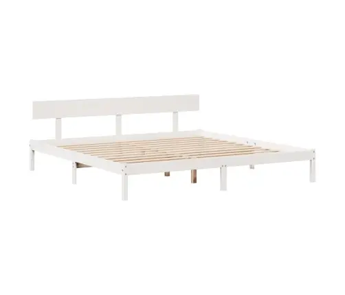 Gulta Ar Grāmatu Plauktu, Bez Matrača, 200X200 Cm, Priedes Koks Vidaxl