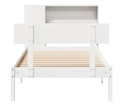 Gulta Ar Grāmatu Plauktu, Bez Matrača, 75X190 Cm, Priedes Koks Vidaxl