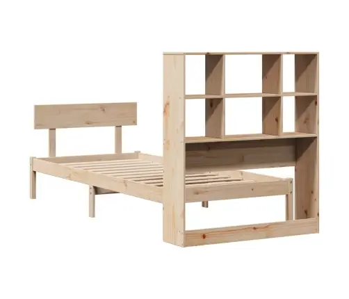 Riiuliga Voodiraam Ilma Madratsita, 90X200 cm Männipuit