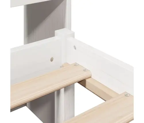 Gulta Ar Grāmatu Plauktu, Bez Matrača, 90X200 Cm, Priedes Koks Vidaxl