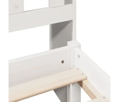 Gulta Ar Grāmatu Plauktu, Bez Matrača, 75X190 Cm, Priedes Koks Vidaxl