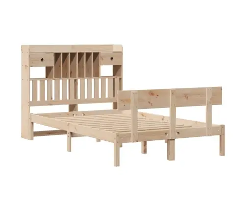 Riiuliga Voodiraam Ilma Madratsita, 135X190 cm Männipuit