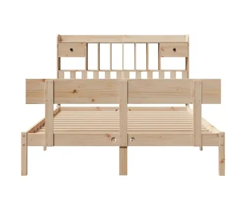 Riiuliga Voodiraam Ilma Madratsita, 140X200 cm Männipuit