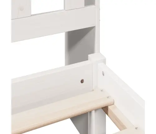 Gulta Ar Grāmatu Plauktu, Bez Matrača, 180X200 Cm, Priedes Koks Vidaxl