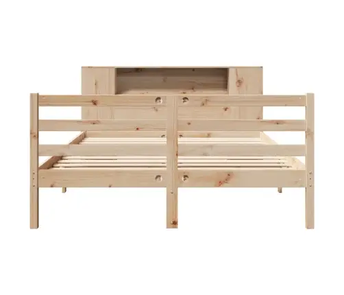 Riiuliga Voodiraam Ilma Madratsita, 140X190 cm Männipuit