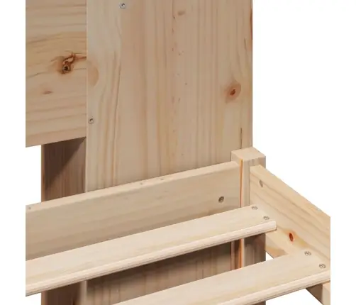 Lova Su Knygų Spinta Be Čiužinio, 180X200cm Pušies Masyvas