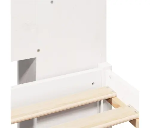 Gulta Ar Grāmatu Plauktu, Bez Matrača, 200X200 Cm, Priedes Koks Vidaxl