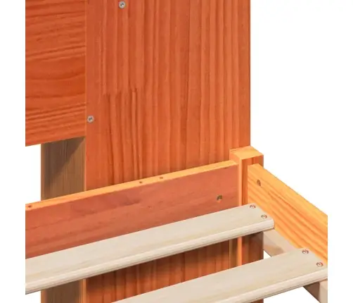 Lova Su Knygų Spinta Be Čiužinio, Ruda, 135X190cm Pušis