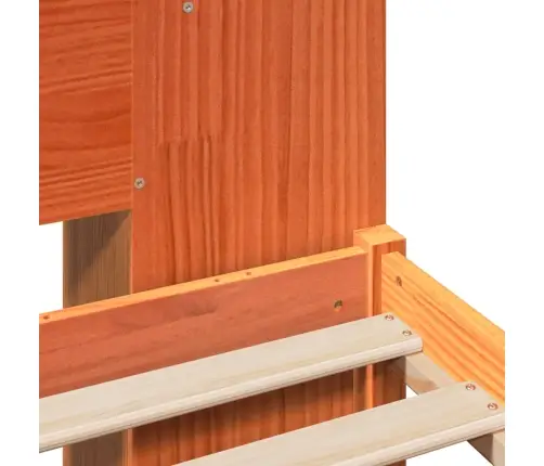 Gulta Ar Grāmatu Plauktu, Bez Matrača, 180X200 Cm, Priedes Koks Vidaxl