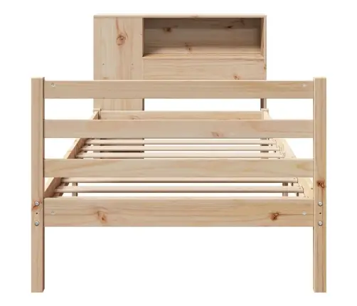 Lova Su Knygų Spinta Be Čiužinio, 90X200cm Pušies Masyvas