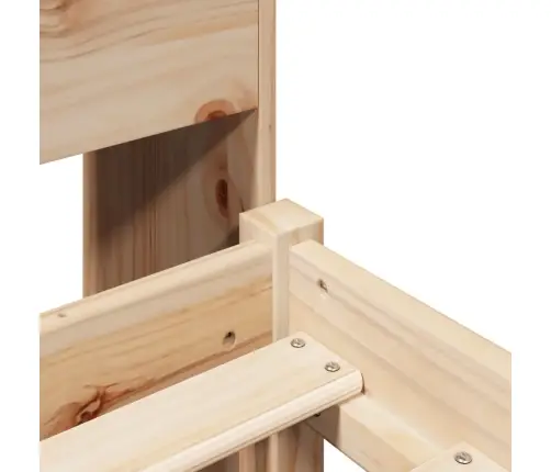 Gulta Ar Grāmatu Plauktu, Bez Matrača, 100X200 Cm, Priedes Koks Vidaxl