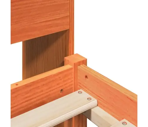 Lova Be Čiužinio/Su Knygų Lentyna, Vaško Ruda, 100X200cm Pušis