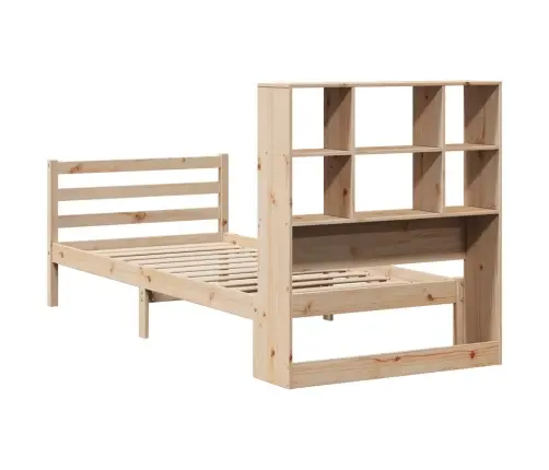 Riiuliga Voodiraam Ilma Madratsita, 90X200 cm Männipuit