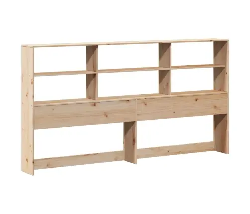 Lova Su Knygų Spinta Be Čiužinio, 180X200cm Pušies Masyvas