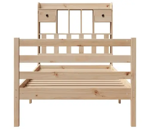 Riiuliga Voodiraam Ilma Madratsita, 90X200 cm Männipuit