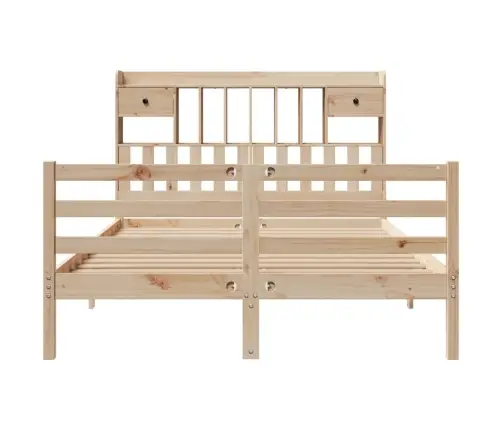 Riiuliga Voodiraam Ilma Madratsita, 160X200 cm Männipuit