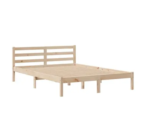 Lova Su Knygų Spinta Be Čiužinio, 160X200cm Pušies Masyvas