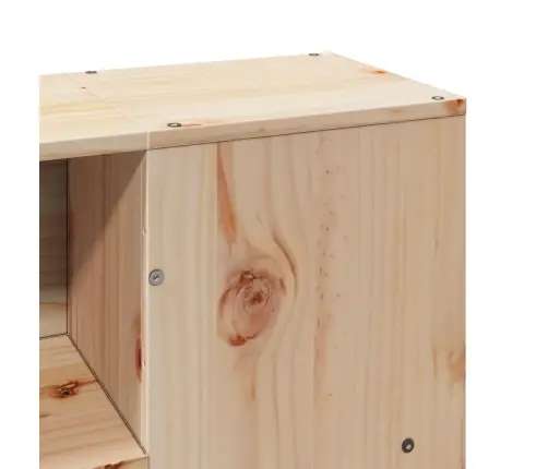 Riiuliga Voodiraam Ilma Madratsita, 135X190 cm Männipuit