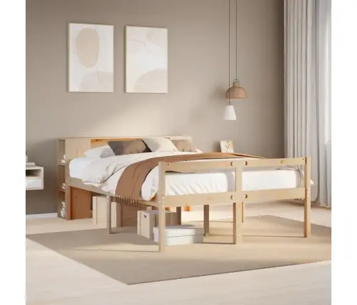 Riiuliga Voodiraam Ilma Madratsita, 120X200 cm Männipuit