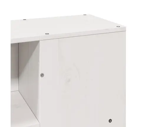 Lova Su Knygų Spinta Be Čiužinio, Balta, 160X200cm Pušis