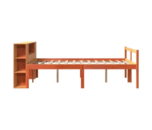 Lova Su Knygų Spinta Be Čiužinio, Rudas, 150X200cm Pušis