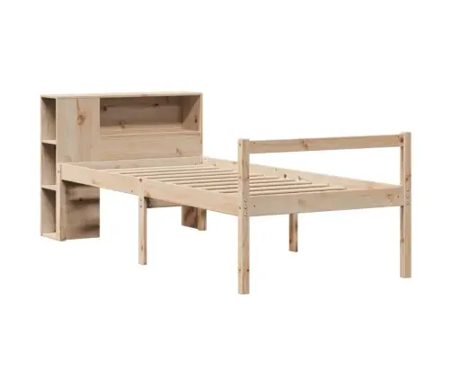 Riiuliga Voodiraam Ilma Madratsita, 75X190 cm Männipuit