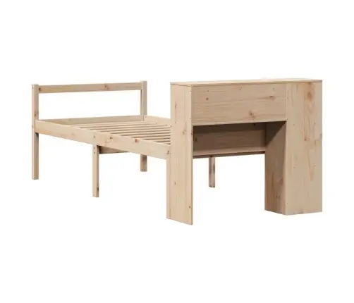 Riiuliga Voodiraam Ilma Madratsita, 75X190 cm Männipuit