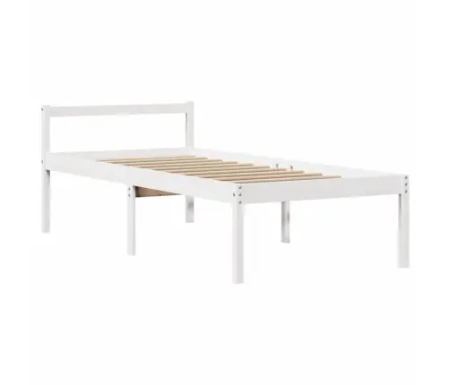 Gulta Ar Grāmatu Plauktu, Bez Matrača, 75X190 Cm, Priedes Koks Vidaxl