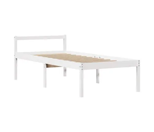 Gulta Ar Grāmatu Plauktu, Bez Matrača, 90X200 Cm, Priedes Koks Vidaxl