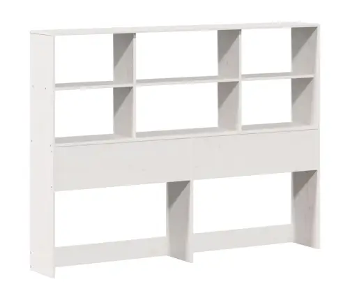 Riiuliga Voodiraam Ilma Madratsita, Valge, 120X200cm Männipuit