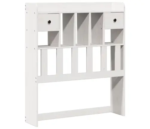 Gulta Ar Grāmatu Plauktu, Bez Matrača, 75X190 Cm, Priedes Koks Vidaxl