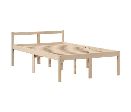 Lova Su Knygų Spinta Be Čiužinio, 135X190cm Pušies Masyvas